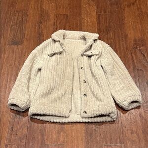 Large Cozy Cream Sherpa Jacket